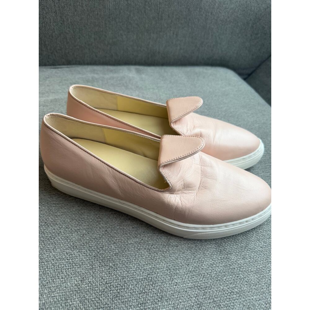 Sarah Flint Andrea slip-on Sneaker Leather Shoes Pale Pink Sz 42 US 11